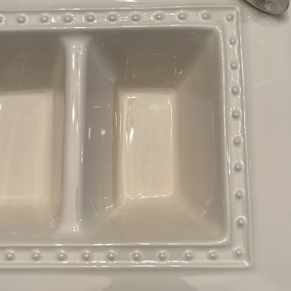 Nora Fleming Pearl Dot Divided Stoneware Dish - Picture 8 of 16